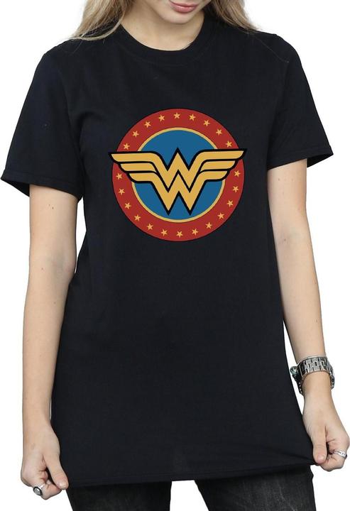 Wonder Woman Logo Baumwolle Boyfriend TShirt