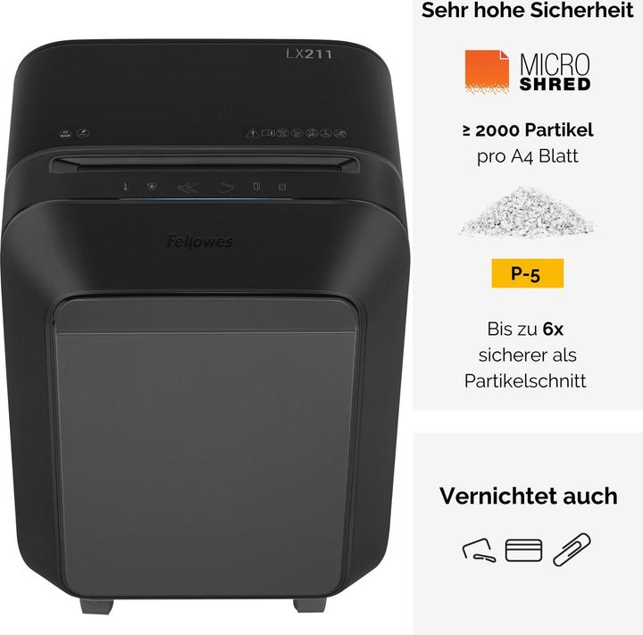Actual product image Fellowes Powershred LX211 (Microcut)
