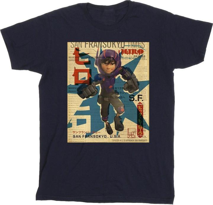 Produktbild Disney Big Hero 6 Baymax Hiro Newspaper TShirt (3XL)