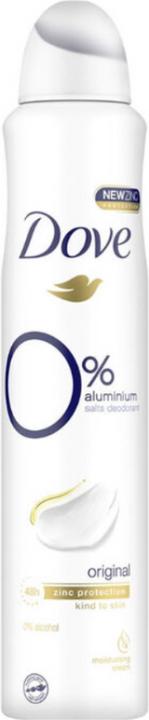 Produktbild Dove Deodorant Aerosol Spray 0% Original 150 ml (Spray, 150 ml)