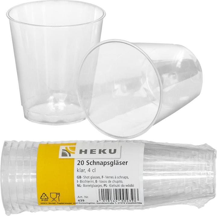 Productafbeelding Heku Borrelglaasjes wegwerp (20 x)