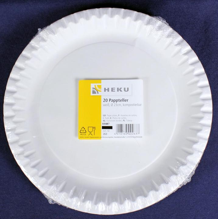 Produktbild Heku Einweg Pappteller (20 x)