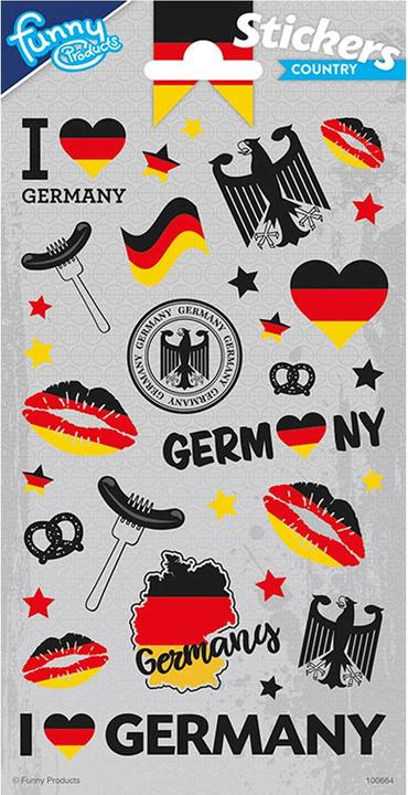 Totum Feuille d'autocollants Allemagne