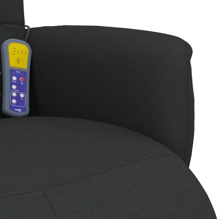 Produktbild VidaXL Massagesessel mit Fussteil Schwarz Stoff,Farbe