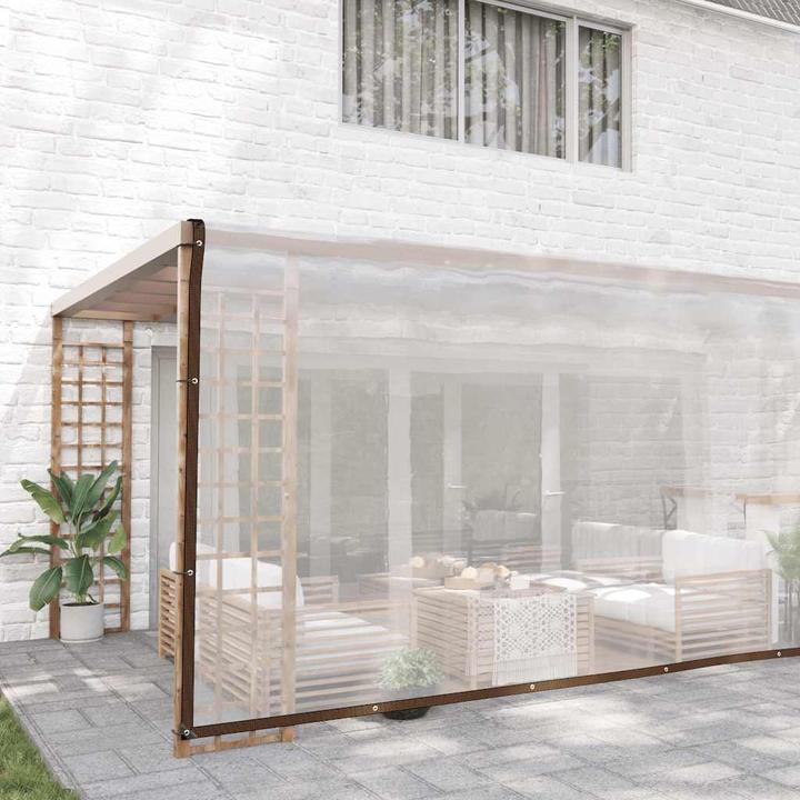 Produktbild VidaXL Transparente Plane mit Ösen 6x12 m Polyethylen durchsichtige Plane (600 x 1200 cm)