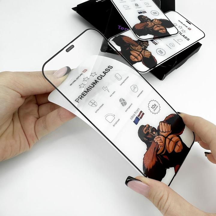 Actual product image Evelatus iPhone 14/13/13Pro 6.1 Corning Gorilla Glass Anti-Static (1 Piece, Apple iPhone 14, Xiaomi Redmi Note 13 Pro+)