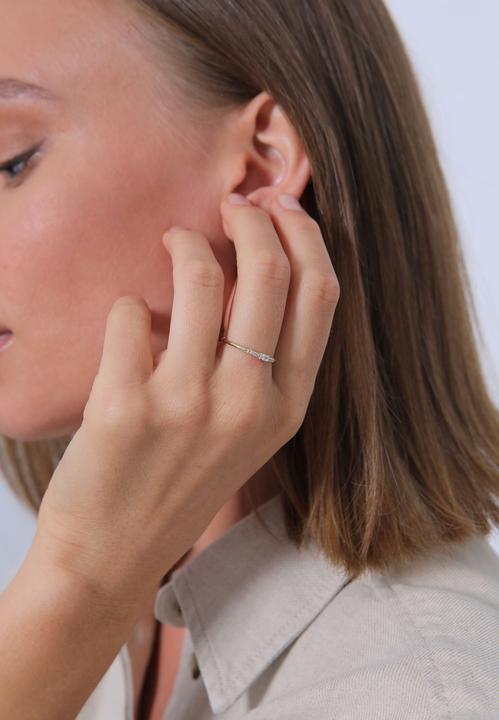 Produktbild Elli Kristall Ring, Verlobungsring (54, 925 Silber)