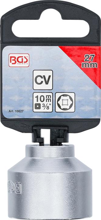 Actual product image BGS Socket, Hexagon | 10 mm (3/8") Drive | 27 mm (27 mm)
