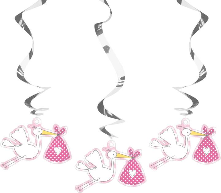 Produktbild Folat Dekoration Rosa Storch