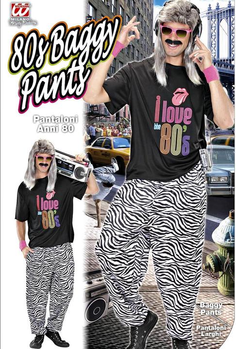 Actual product image Widmann Zebra Pants 80s (XL)