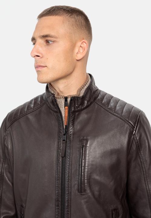 Produktbild Camel Active Lederjacke mit Stehkragen (52)
