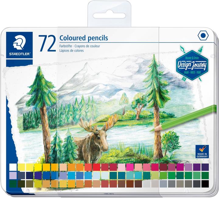 Actual product image Staedtler 146C, Metal Case With 72 Colored Pencils In Assorted Colors (72 colours, 1 x)