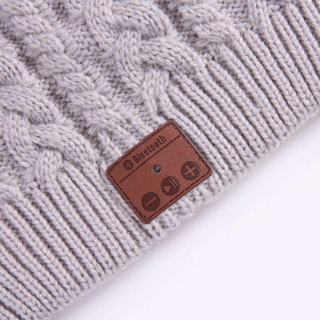 Produktbild MU Classic Bluetooth Strick Mütze mit Stereo Kopfhörer (One Size)