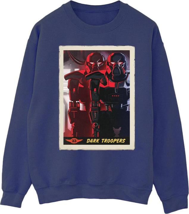 Actual product image Star Wars Mens The Mandalorian Dark Troopers Sweatshirt (S)