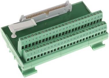 Actual product image Phoenix Contact 50 way HE10 interface module