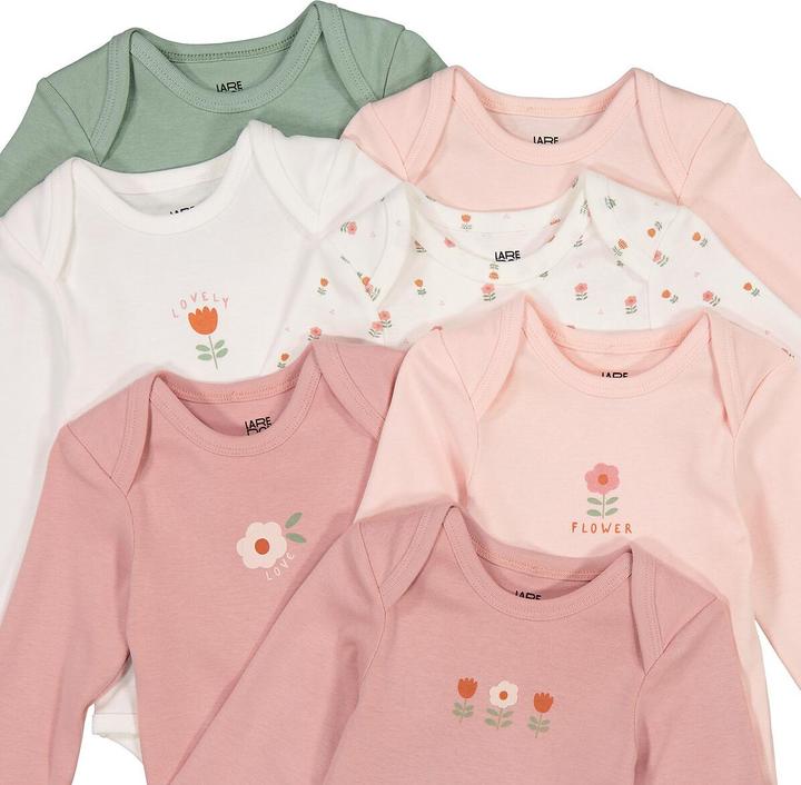 La Redoute Collections 7er-Pack Bodys mit langen Ärmeln