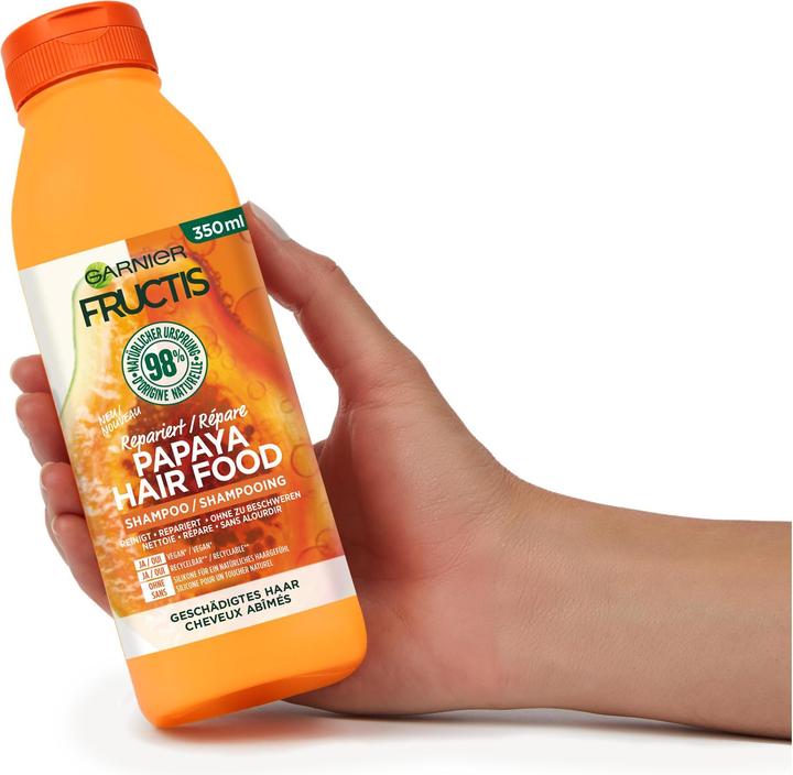Produktbild Garnier Fructis Hair Food Papaya (350 ml, Flüssiges Shampoo)