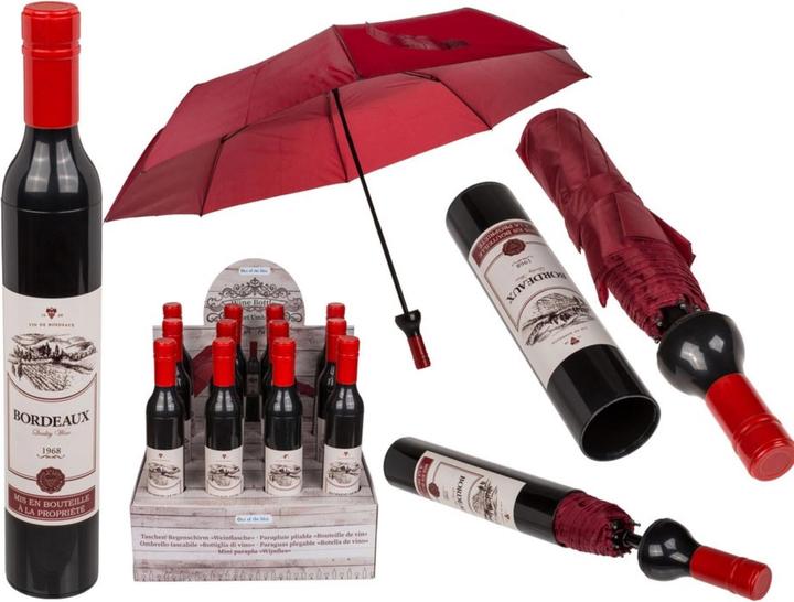 Produktbild Out of the blue Taschenschirm Wein Flasche