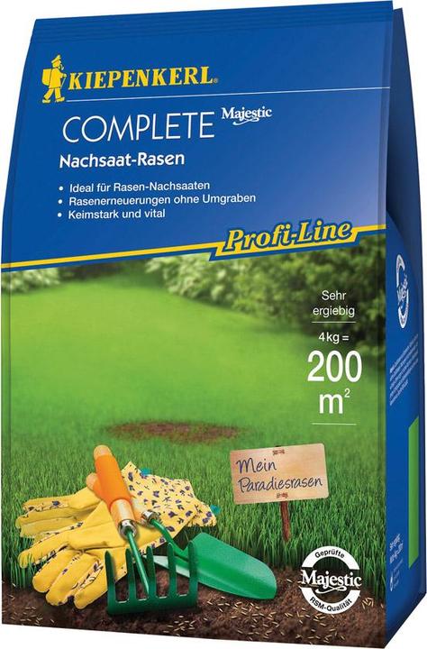 Kiepenkerl Rasensamen P.L Complete Nachsaat-Rasen 4 kg 200 m (Rasensamen)