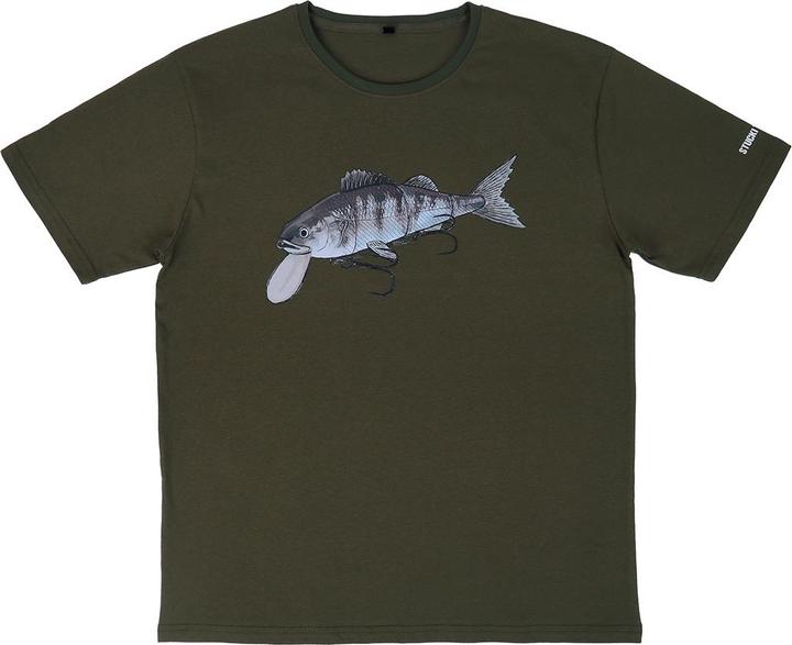 Produktbild Stucki Fishing Because Fanatics T-Shirt Olive (S)