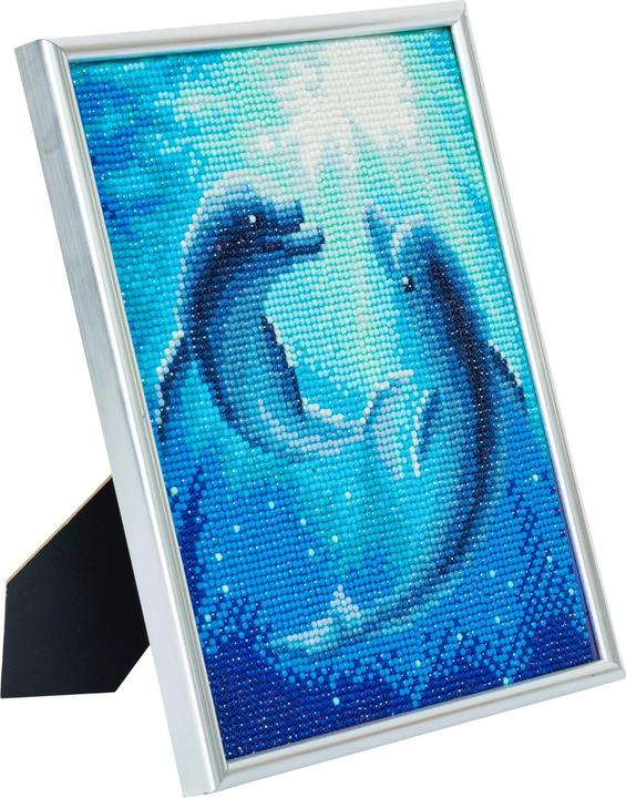 Image du produit Craft Buddy Danse du dauphin, 21x25cm image avec cadre Crystal Art
