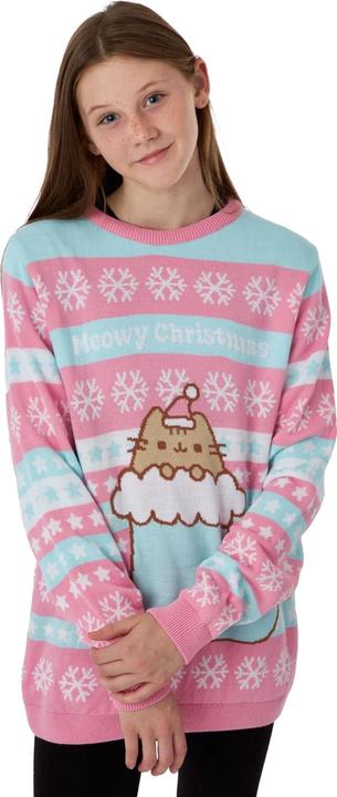 Produktbild Pusheen Gestricktes WeihnachtsSweatshirt Mädchen (146, 152)