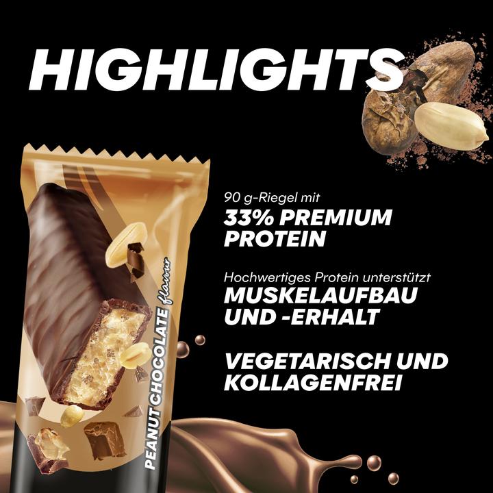 Image du produit Powerbar Protéine Plus 33 (Arachide, Chocolat, 10 pcs, 900 g)
