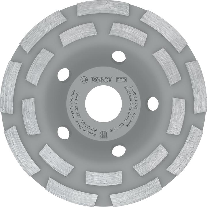 Bosch Professional Zubehör PRO Ruota a tazza per calcestruzzo, 50 x 125 mm, 22,23 mm