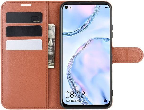 Produktbild MU Classic Litchi Leder Bookcover Series (Huawei P40 Lite)