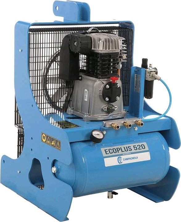 Campagnola PTO ECOPLUS 520 Compresseur pour tracteur pour la récolte des olives et l'élagage des arbres (11 bar, 25 l)