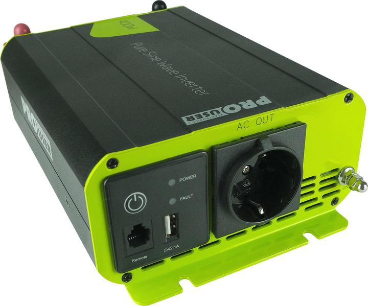 Image du produit ProUser Convertisseur de tension PRO USER PSI400, 16483 DC/AC, 12V à 230V, 400W