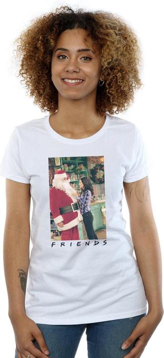 Actual product image Friends Womens/Ladies Chandler Claus Cotton T-Shirt (M)