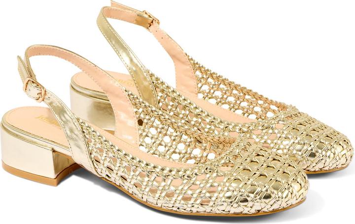 Immagine prodotto Joe Browns Woven Metallic Block Heel Sling Back Shoes (42)