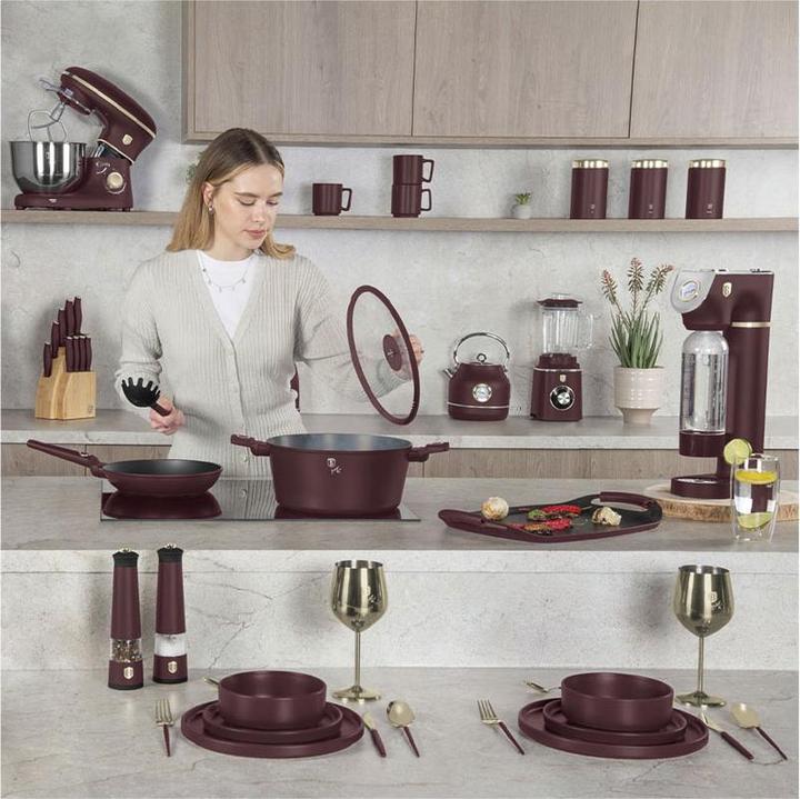 Immagine prodotto BerlingerHaus Robot da cucina bordeaux opaco Collezione Leonardo (1300 W)
