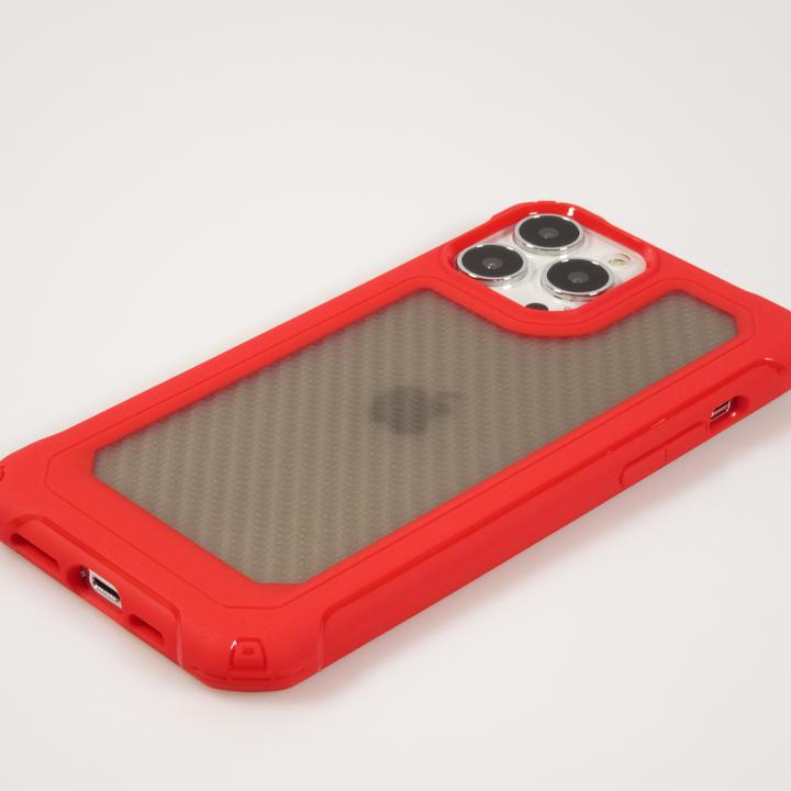 Produktbild PhoneLook Hülle Military Elite kompakt Cover mit semi-transparentem Carbon Rücken (Apple iPhone 14 Pro Max)