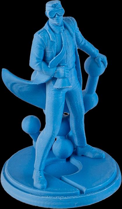 Actual product image Poly Polyterra PLA Dual (PLA, 1.75 mm, 1000 g, Blue)