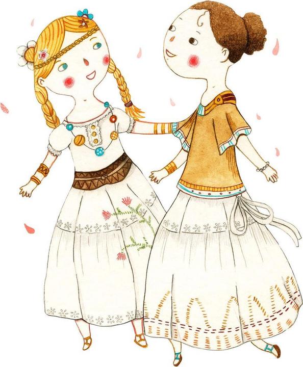 Image du produit Trenddeko Fille hippie (40 x 49 cm, 80 x 97 cm, 100 x 121 cm, 60 x 73 cm)