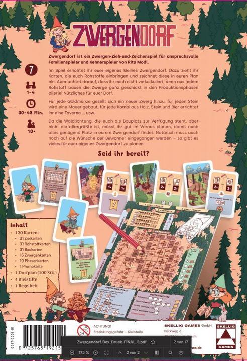 Produktbild Skellig Games Kennerspiel Zwergendorf (Deutsch)