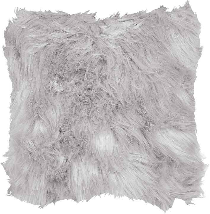 Image du produit Beliani Coussin décoratif imitation fourrure gris clair 42 x 42 cm 2pcs LUBHA (42 x 42 cm)