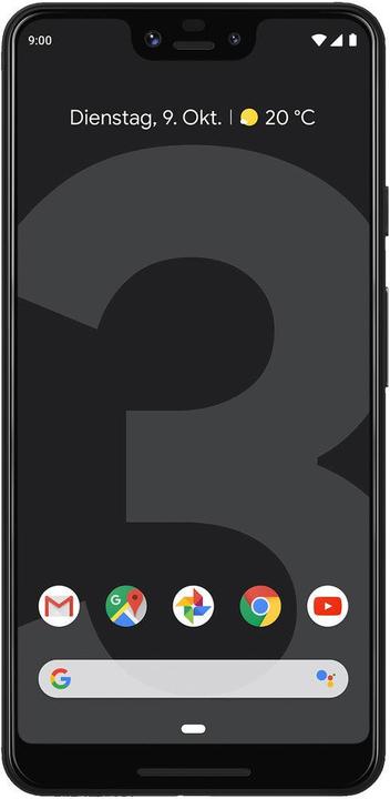 Image du produit Google Pixel 3 XL (64 Go, Just Black, 6.30", SIM simple, 12.20 Mpx, 4G)