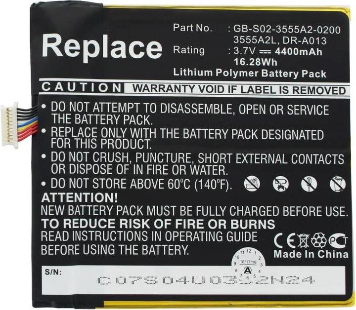 Image du produit Amazon Batterie Kindle Fire, batterie D01400, DR-A013, QP01