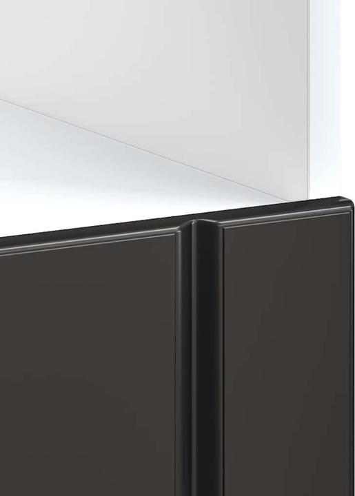 Actual product image VidaXL Built-in oven unit Lucca Black Wood-based oven unit (60 x 46 x 81.5 cm)