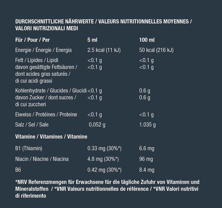 Valori nutrizionali e ingredienti Best Body Nutrition Vitale (1 Pezzo/i, Liquido)