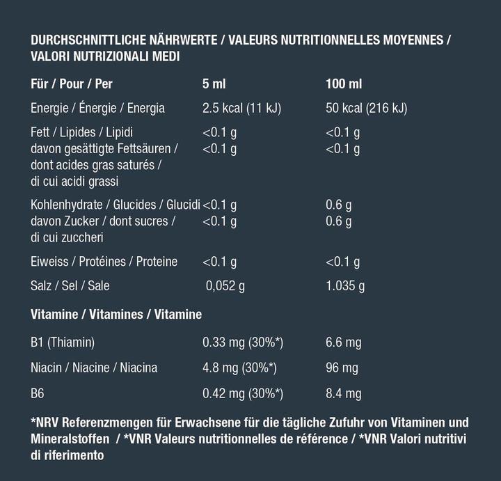 Nährwerte und Zutaten Best Body Nutrition Vital (1 Stück, Flüssigkeit, 1120 g)