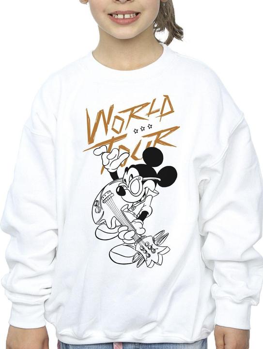 Actual product image Disney Girls Mickey Mouse World Tour Line Sweatshirt (152, 158)