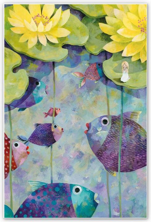 Immagine prodotto Trenddeko Blanz - Ninfee gialle (30 x 45 cm)