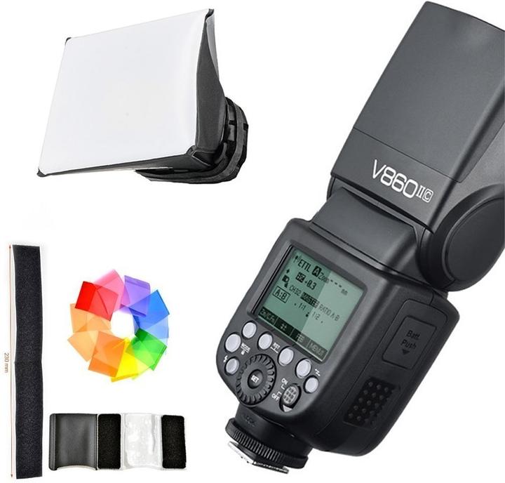 Actual product image Godox V860II Canon (Plug-on flash, Canon)