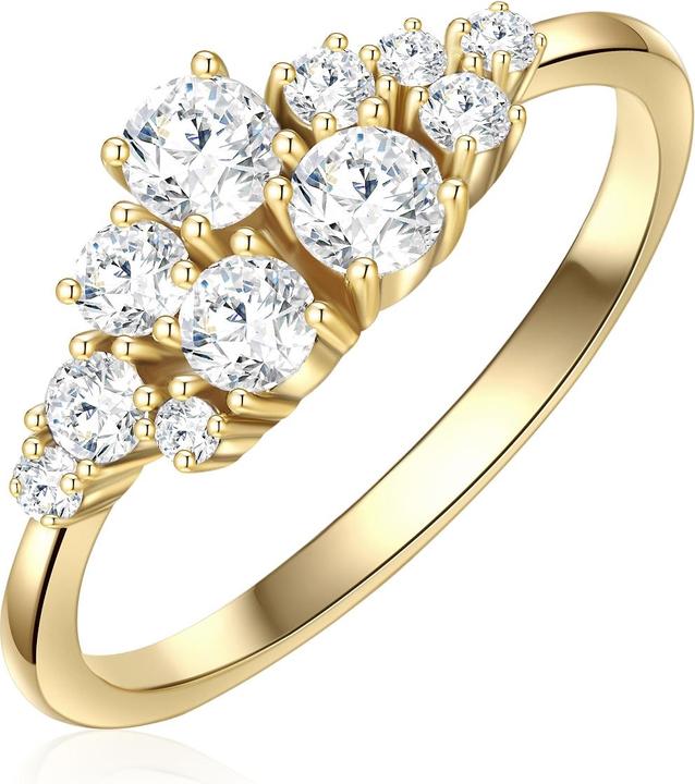 Image du produit Glanzstücke München Femmes argent sterling zirconium or jaune - 28369 (56, Argent 925)