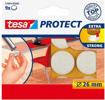 Actual product image tesa Felt gliders (Felt gliders, 9 Piece)