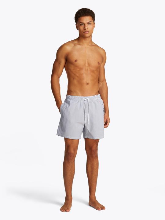 Image du produit Tommy Hilfiger Medium lange Heren Zwembroek met Streep - White - Maat XL (XL)
